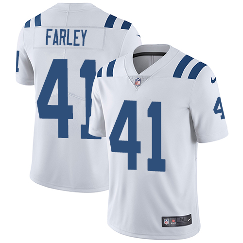 Nike Colts #41 Matthias Farley White Men's Stitched NFL Vapor Untouchable Limited Jersey - Click Image to Close